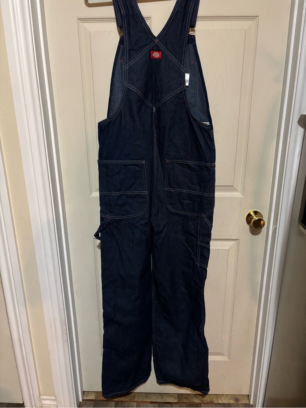 Dickies Men's Dark Blue Denim Work Overalls size 30x32 NWOT